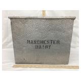 Vintage Manchester Dairy Milk Box, 13" T, 15" W,