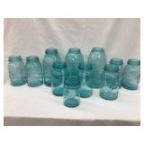 (11) Ball Blue Canning Jars, (3) Half Gallon, (7)