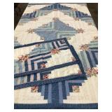 Hand Stitched Quilt w/ (2) King Pillow Shams,