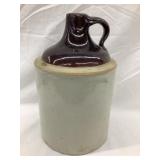 1 Gal. Brown Top Stoneware Jug, Minor Base Chip,