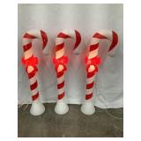 (3) Union Products Candy Cane Blow Molds,