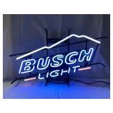 Busch Light Beer Adv. Neon Light, Working, NO