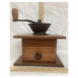 Early Tabletop No. 0 Coffee Grinder, Base is 8" x