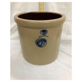 North Star 2 Gal. Salt Glazed Crock w/ Target, 9