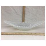 Ornate Opalescent Glass Dish, 13" x 5"