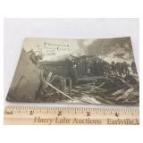 RARE Turkey River Iowa CMStP RR Train Wreck