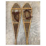 Vintage Wood Snowshoes, 45 1/2"L