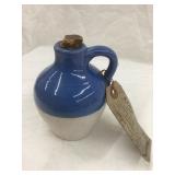 Blue & White Two Tone Mini Stoneware Jug w/ Koff
