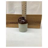 2 7/8"T Mini Stoneware Jug, Lip & Base Nick
