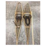 Vintage Wooden Snow Shoes, 49" x 10"
