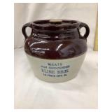 Kline Bros., La Porte City IA Adv. Stoneware Bean