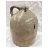 2 Gal. Salt Glazed Stoneware Jug w/ Turkey