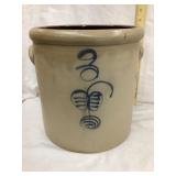 Red Wing Salt Glazed 3 Gal. Crock w/ Ribcage