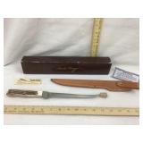 New Uncle Henry Fillet Knife w/ Sheath $ Box, 12"