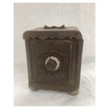 Lion Deposit Metal Safe Bank, Top Broken, 5"T
