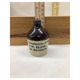 E.W. Black, Ireton IA Adv. 3"T Mini Stoneware Jug