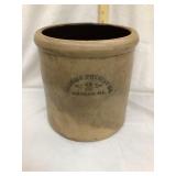 Macomb Pottery Salt Glazed 2 Gal. Crock, 10"T