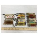 Approx. 36 Iowa Adv. Bullet Pencils, Etc.