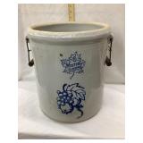 Western Stoneware 6 Gal. Crock w/ Fruit Design,