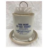 Red Wing Union Stoneware Ko-Rec Chicken Feeder w/