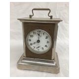 Mauthe Made in Germany Glass & Metal Clock w/