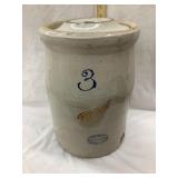 Red Wing/Union Stoneware 3 Gal. Churn w/ Lid,