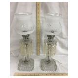 (2) Vintage Electric Desk Lamps, (1) Globe Has