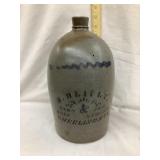 M. Reilly, Wheeling, W. VA. Salt Glazed 11 3/4"T