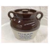 Akron Feed Mill, Akron, Iowa Adv. Stoneware Bean