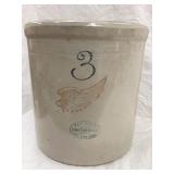 Red Wing Union Stoneware Co. 3 Gal. Crock, Rim