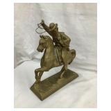 Buffalo Bill Painted Cast Metal Statue, 9 1/4"T,