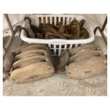 Wood Block & Tackle incl. 15"T Triple & Double