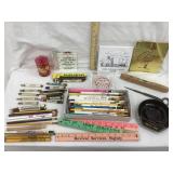 Large Lot of  Adv. Items, Incl. Bullet Pencils,