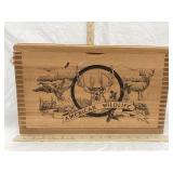 American Wildlife Wooden Case, 10" T, 16" W, 8" D