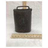 Early Cast Iron Cow Bell, 4 1/2" x 3"