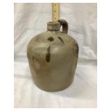 1 Gal. Salt Glazed Stoneware Jug, 9"T, Droppings,