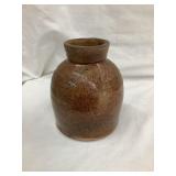 Early Redware/Stoneware Storage/Snuff Jar, 5