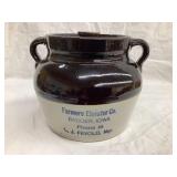 Farmers Elevator Co., Badger, Iowa Stoneware Adv.