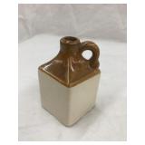 Square Mini Two Tone Jug, Corner Base Chip, Lip