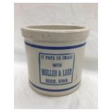 Muller & Lohr, Rudd, Iowa Adv. Red Wing Stoneware