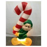 General Foam Plastics Elf Holding Candy Cane B