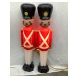 (2) General Foam Plastics Toy Soldiers w/ Black