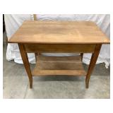 Vintage Wooden Library Type Table, 29"T, Top is