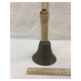 Vintage Brass Teachers Bell, 6 1/2" T, 3 1/2"