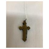 Brass Cross Pocketknife, 2"T Folded