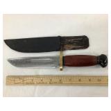 PAL Hunting Knife w/ Sheath, 11"L Total, 6 1/8"L