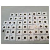 (51) Indian Head Pennies, 1863-1909, Varying