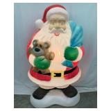 Empire Blow Mold Santa, Working, Some Paint