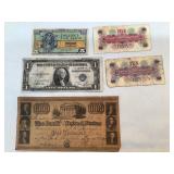 (3) US Military Payment Certificates, (1) 1935 $1