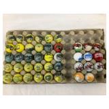(41) Modern "Tractor" Shooter Marbles, (30) John